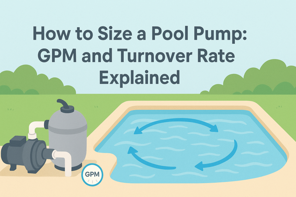 How to Size a Pool Pump: GPM and Turnover Rate Explained