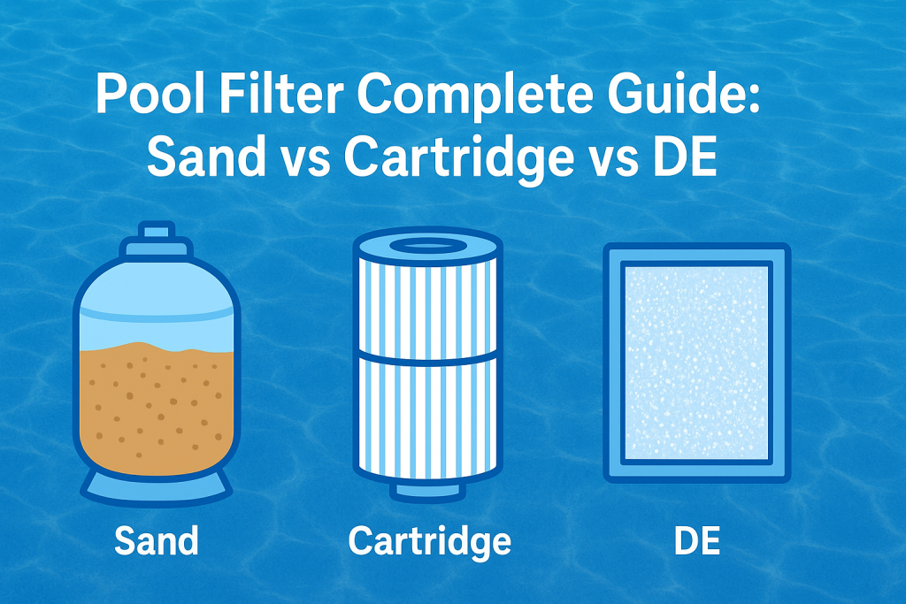 Pool Filter Complete Guide: Sand vs Cartridge vs DE
