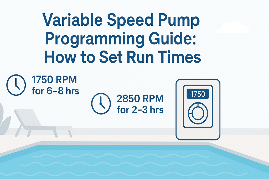Variable Speed Pump Programming Guide: How to Set Run Times