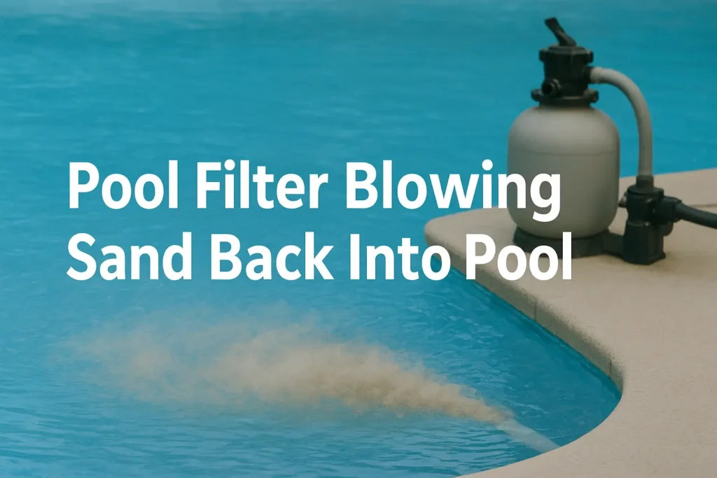 Pool Filter Blowing Sand Back Into Pool