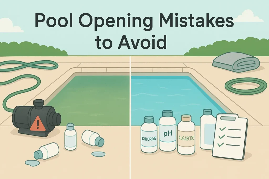 Pool Opening Mistakes to Avoid