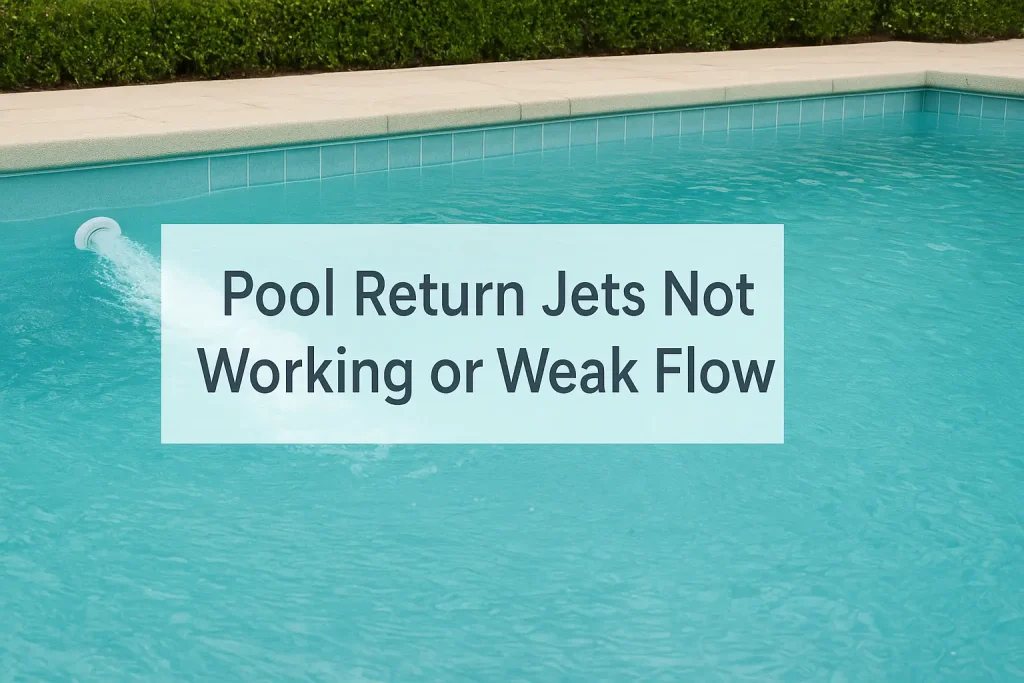 Pool Return Jets Not Working or Weak Flow