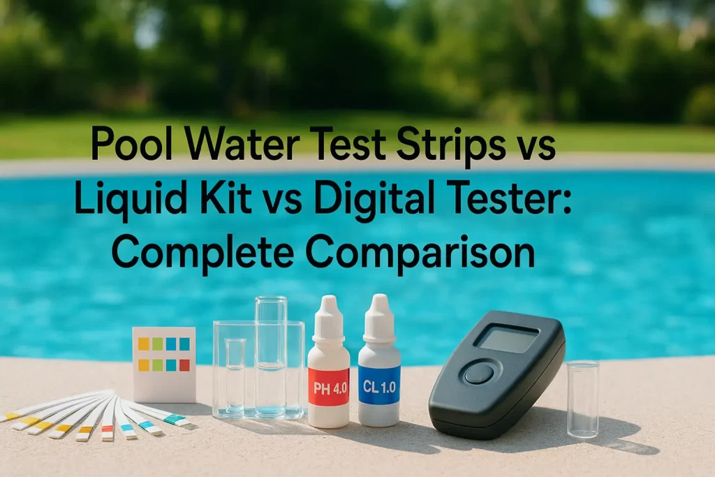 Pool Water Test Strips vs Liquid Kit vs Digital Tester: Complete Comparison
