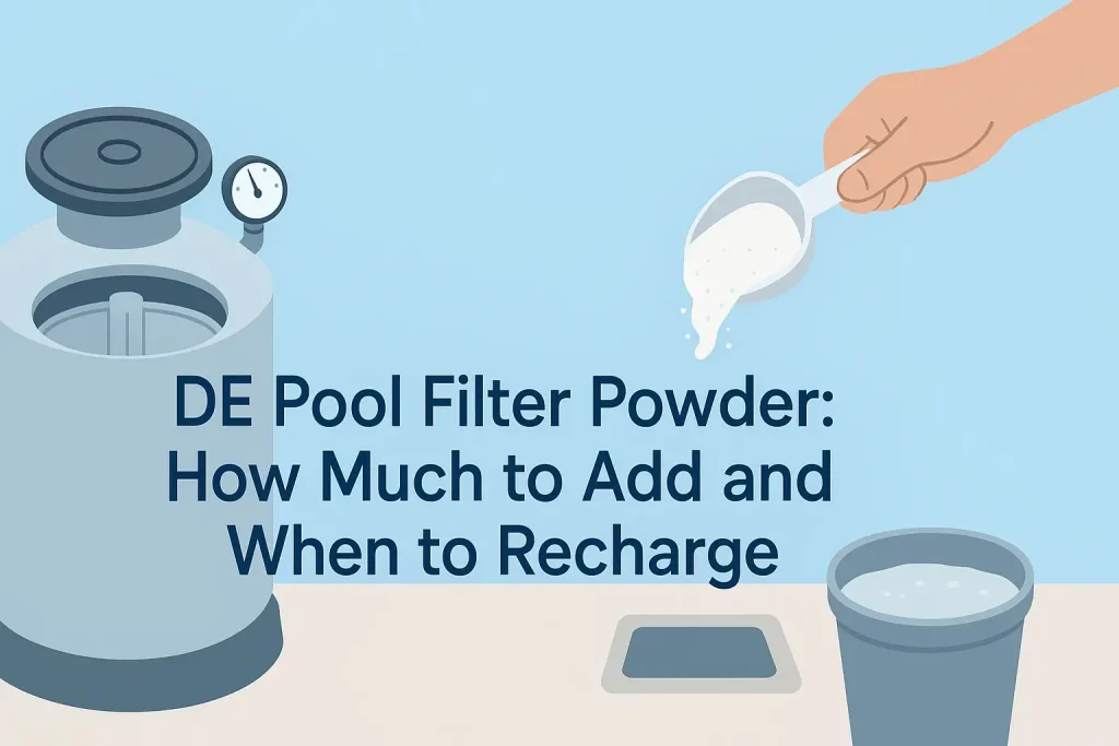 DE Pool Filter Powder: How Much to Add and When to Recharge