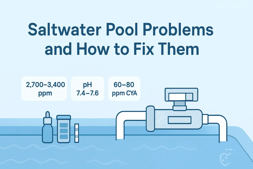 Saltwater Pool Problems and How to Fix Them