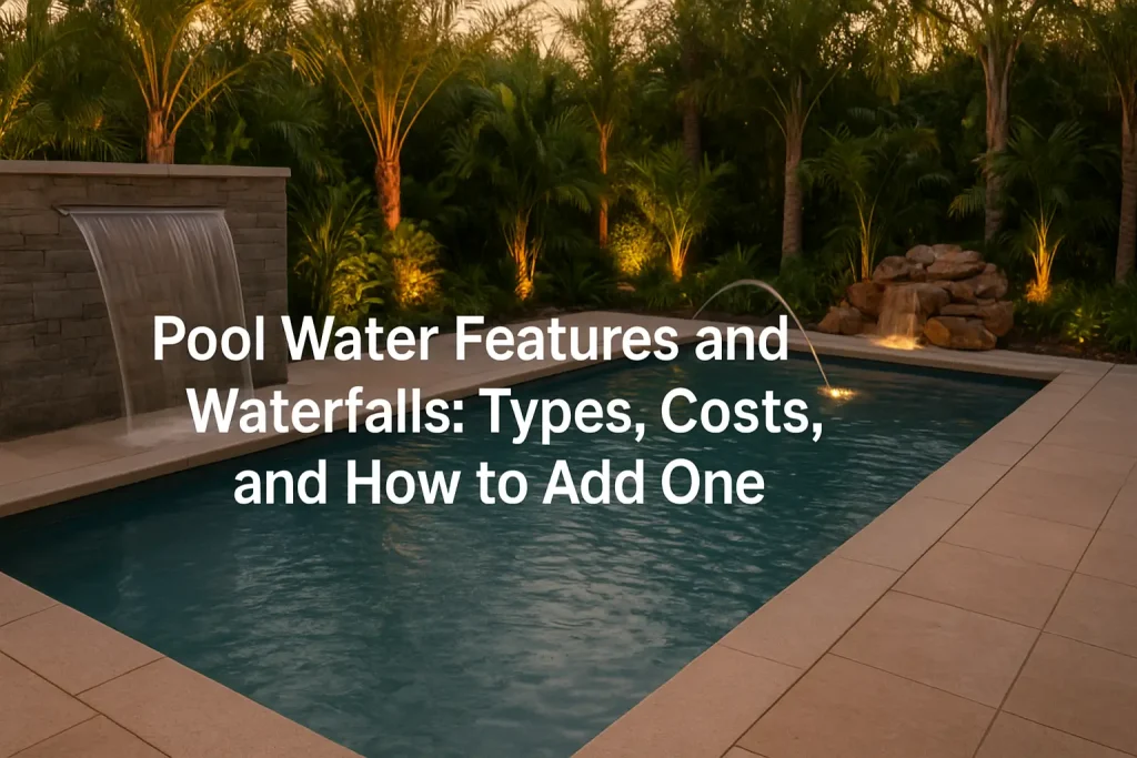 Pool Water Features and Waterfalls: Types, Costs, and How to Add One